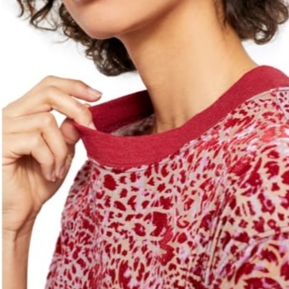 Free People Animal Print Burnout Tee - Picture 5 of 5